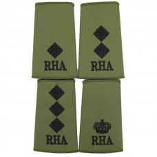 RHA Black On Olive Rank Slide Pair