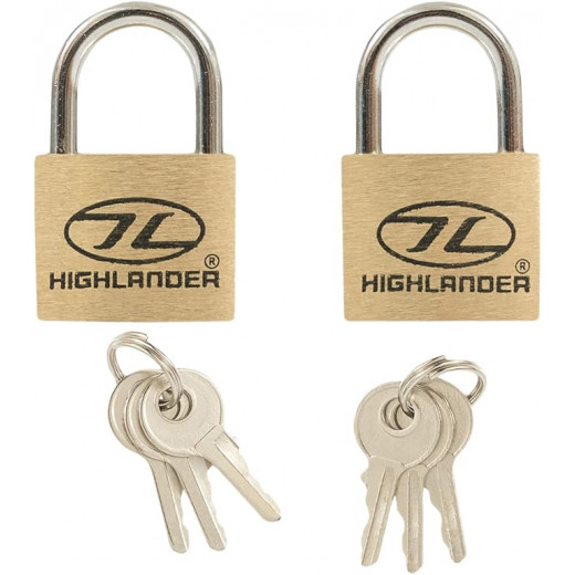 Twin Brass 20mm Padlocks