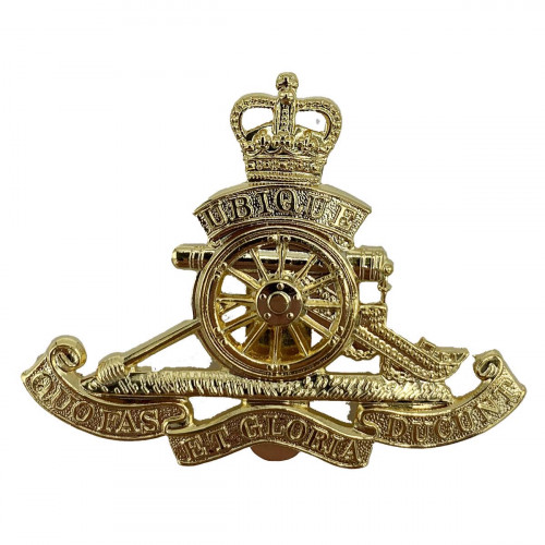 Royal Artillery Brass Cap Badge | Military | Badge | Frontline Military